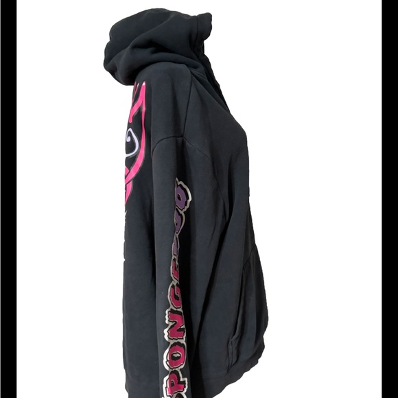 Divided H&M Black Spongebob Hoodie Size XL w/ Patrick "Oh Buoy" Graphic Print - Picture 5 of 13